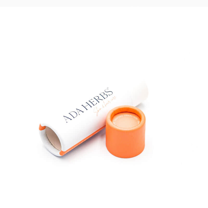 Eco Friendly Custom Design Push Up Paper Tube Round Cylinder Packaging For Lip Balm Deodorant