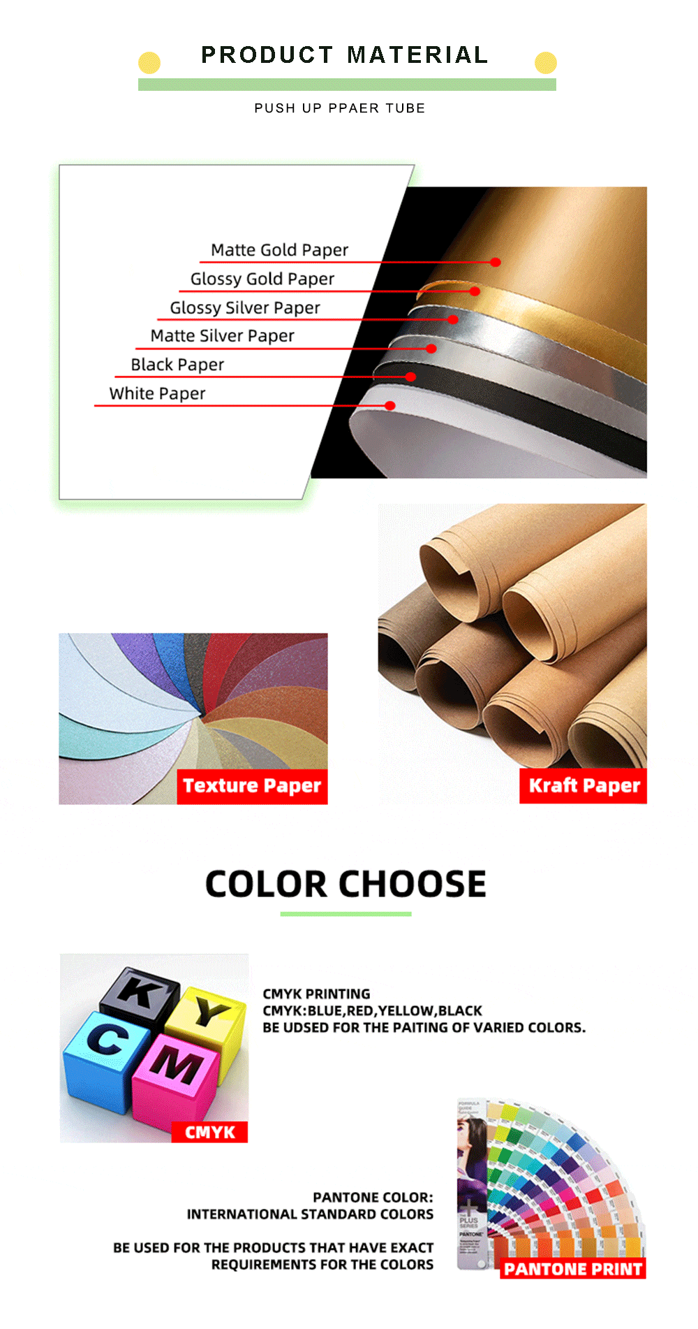 Eco Friendly Custom Design Push Up Paper Tube Round Cylinder Packaging For Lip Balm Deodorant
