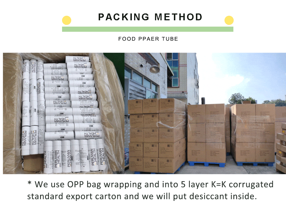 Food Grade Eco Friendly Kraft Cardboard Cylinder Round Packaging Box Paper Tube Packaging For Loose 