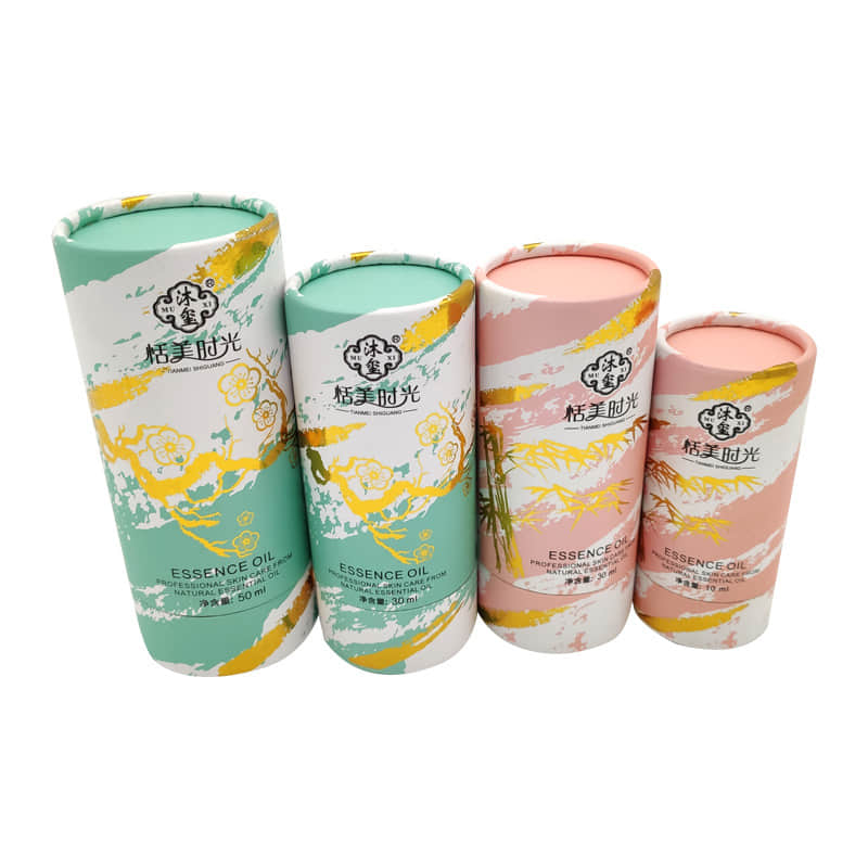 Eco Friendly High Quality Beautiful Custom Printing Design Pure Cosmetic Paper Tube Packaging 