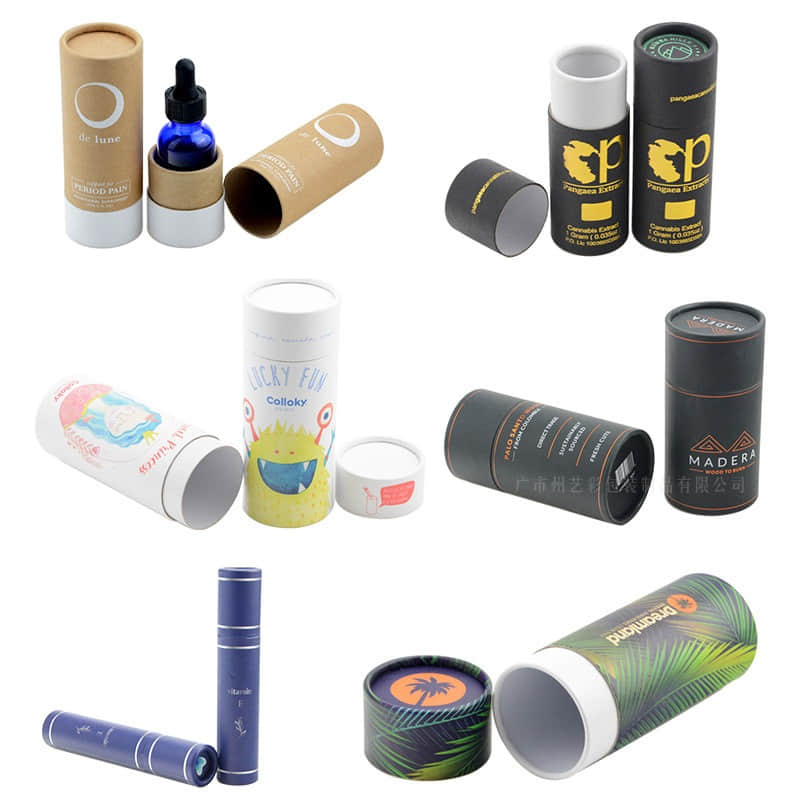 Eco Friendly High Quality Beautiful Custom Printing Design Pure Cosmetic Paper Tube Packaging 