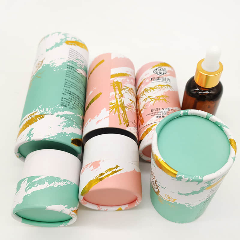 Eco Friendly High Quality Beautiful Custom Printing Design Pure Cosmetic Paper Tube Packaging 