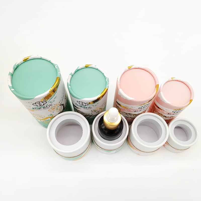 Eco Friendly High Quality Beautiful Custom Printing Design Pure Cosmetic Paper Tube Packaging 