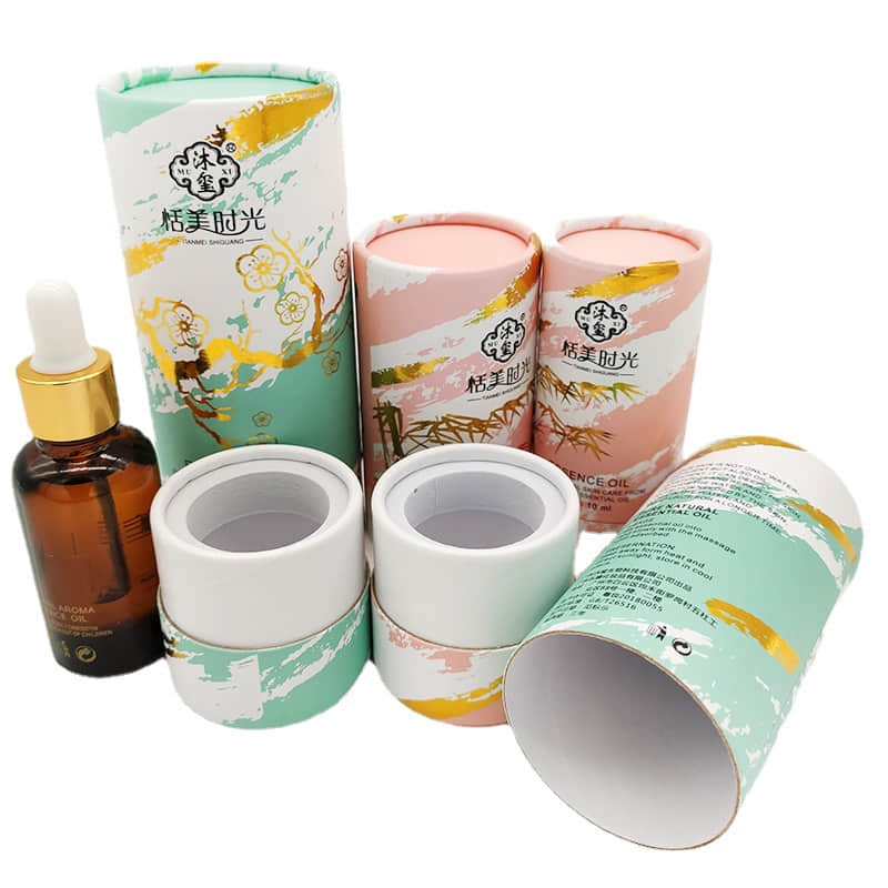 Eco Friendly High Quality Beautiful Custom Printing Design Pure Cosmetic Paper Tube Packaging 