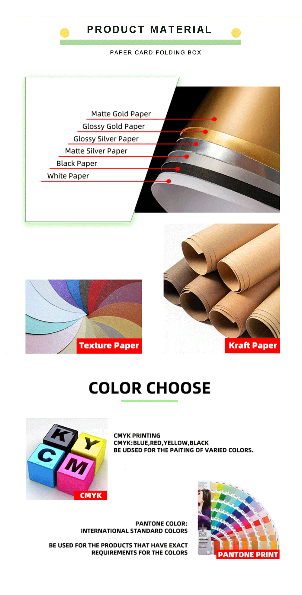 Eco Friendly Paper Box Packaging For Chocolate Folding Boxes