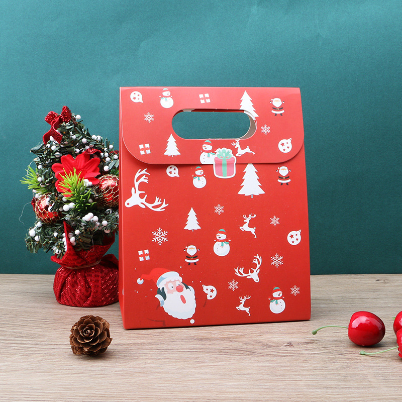 Custom Christmas Paper Gift Bags with Handles