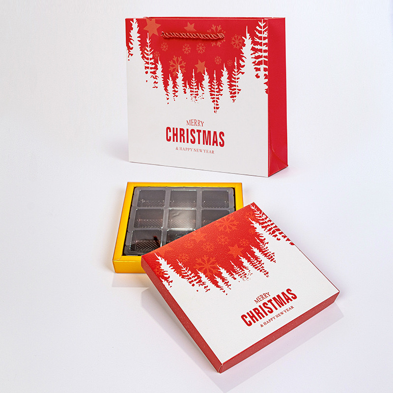 Christmas Chocolate Paper Box Packaging Customized