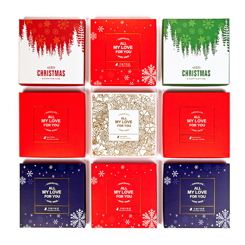Christmas Chocolate Paper Box Packaging Customized