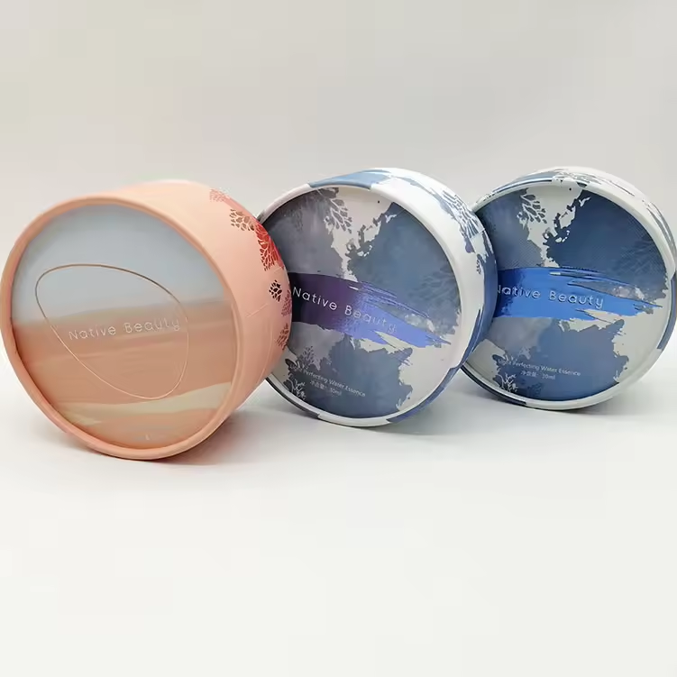 Eco-Friendly Paper Tube Packaging for Skincare Products with Insert