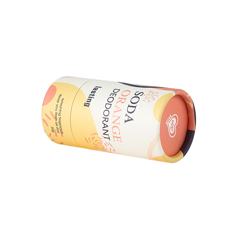 Eco-Friendly Push-Up Paper Tube Packaging with Custom Design for Lip Balm and Deodorant