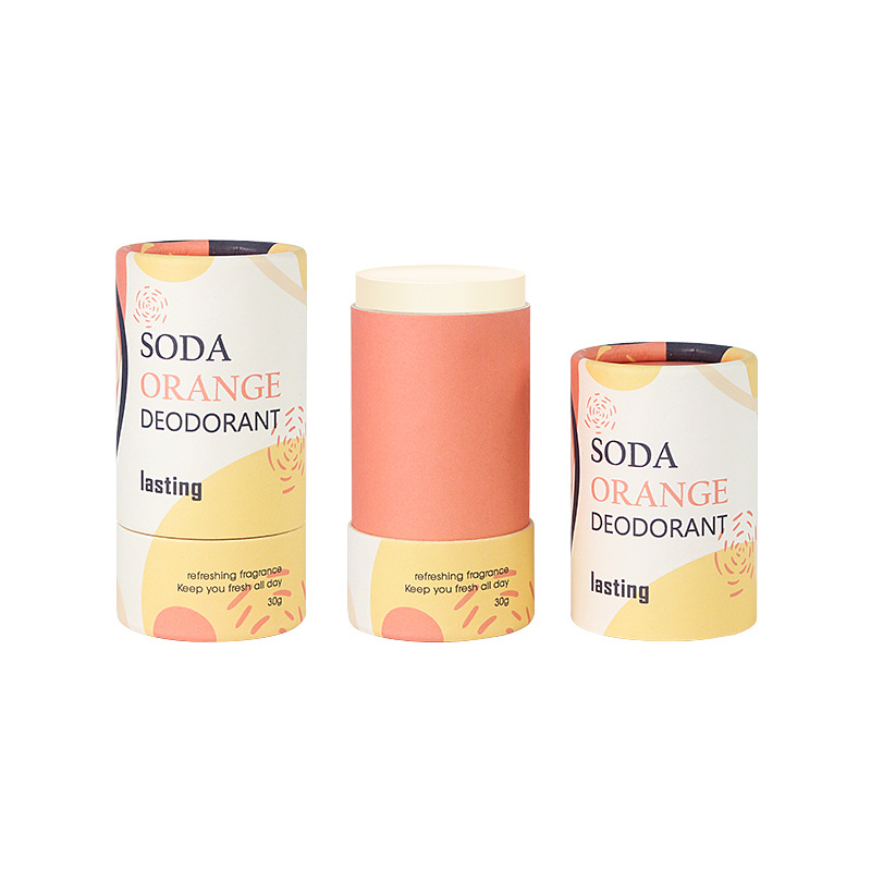 Eco-Friendly Push-Up Paper Tube Packaging with Custom Design for Lip Balm and Deodorant