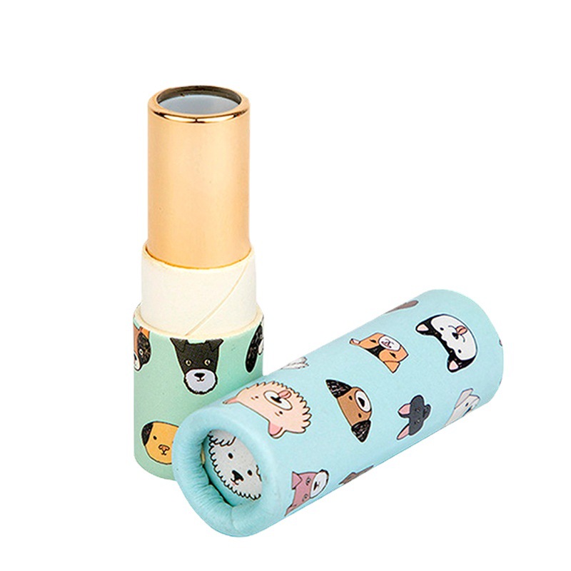 Eco-Friendly Twist-Up Paper Tube Packaging for Lip Balm